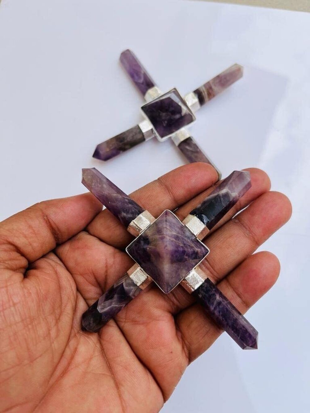 1155 Amethyst Energy Generator Crystal Healing Office Home Decor